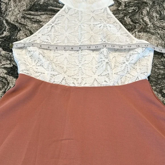 SHEIN white and dark pink dress size large - Picture 10 of 10